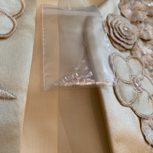 NWT Silk Shantung special occasion gown + jacket - Picture 7 of 9